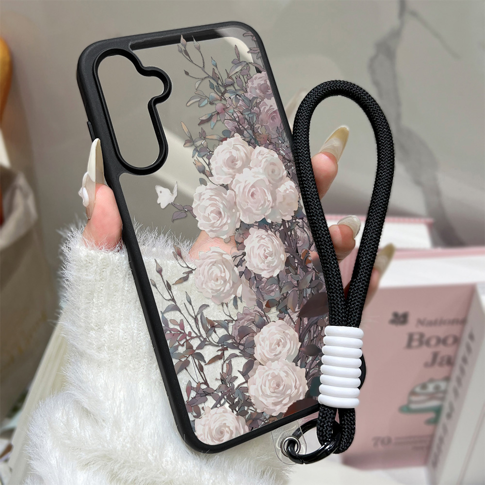 Matte Pc Case - Romantic Rose Phone Case For Samsung