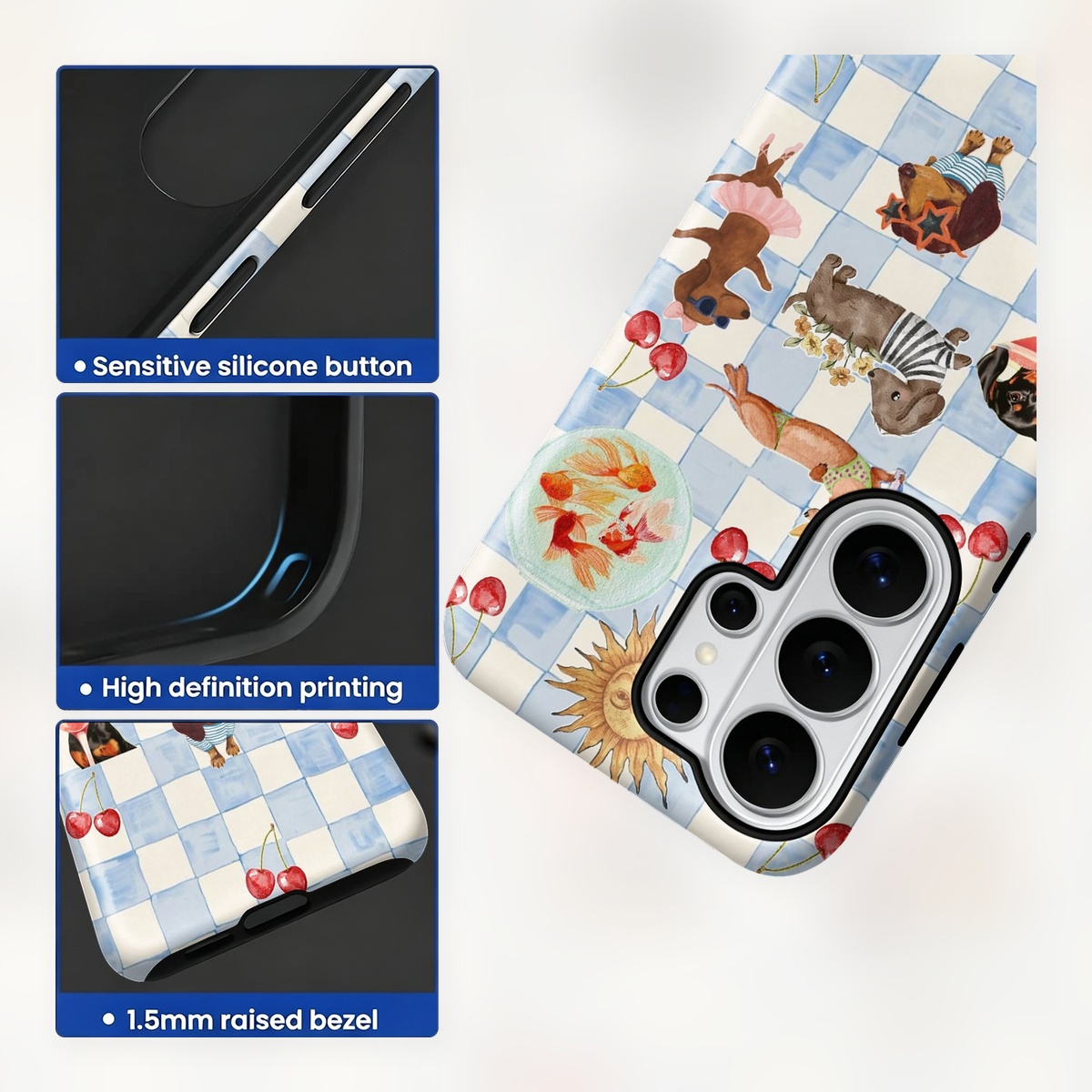Funny Dogs Summer 2-in-1 Dual- - Computer Case review and price