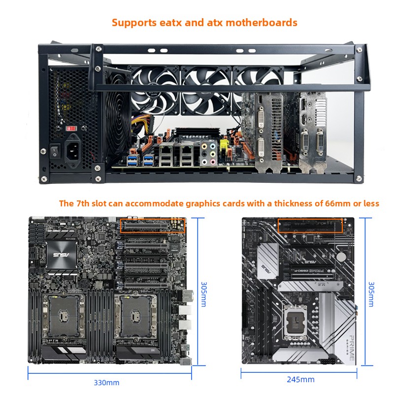 Stackable Open Frame PC Case,  - Atx Case review and price