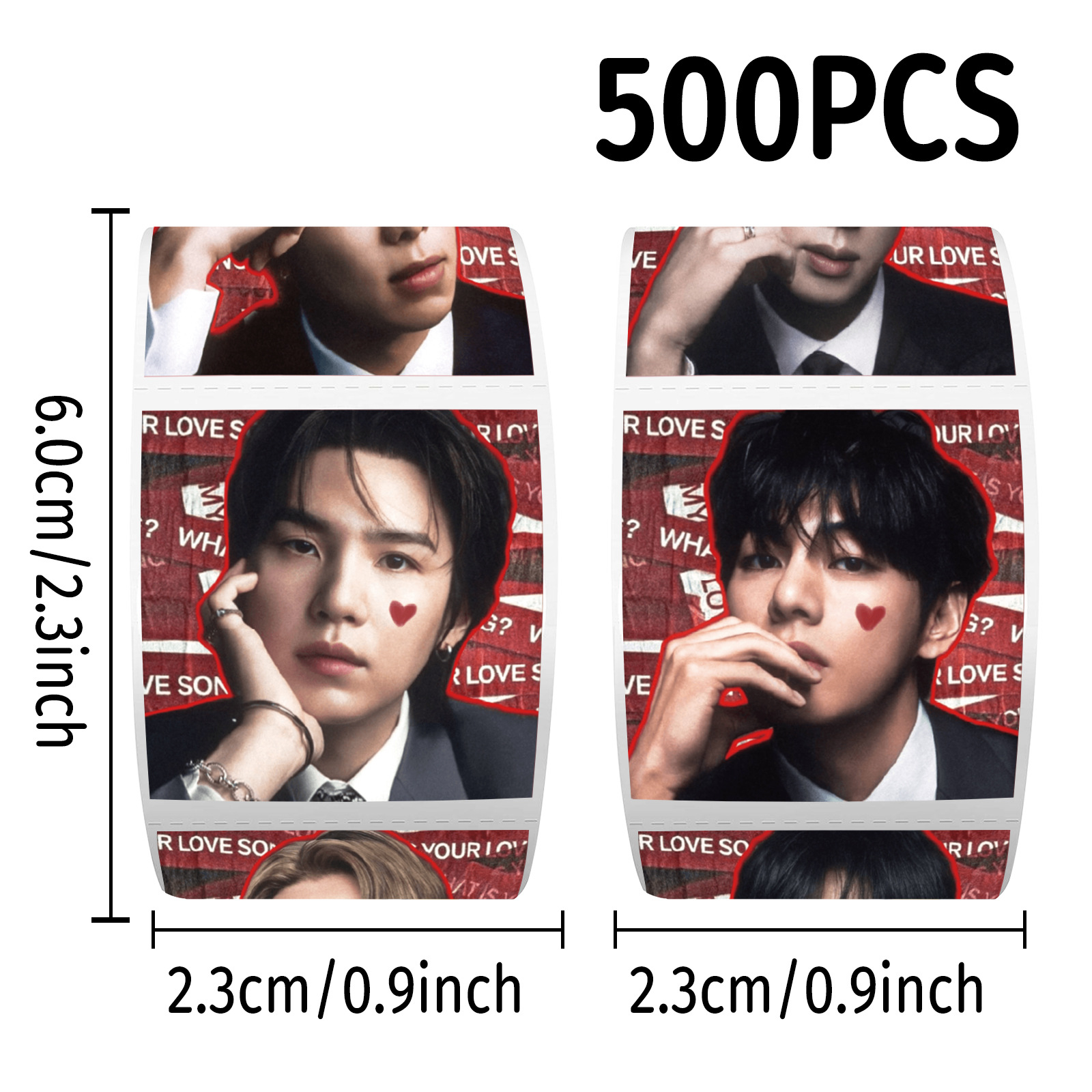 K-pop BTS Roll Stickers 500Pcs - Case Fans review and price